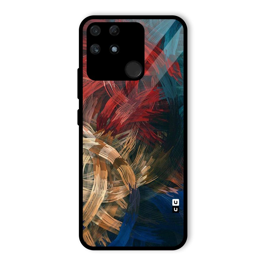 Artsy Colors Glass Back Case for Realme Narzo 50A