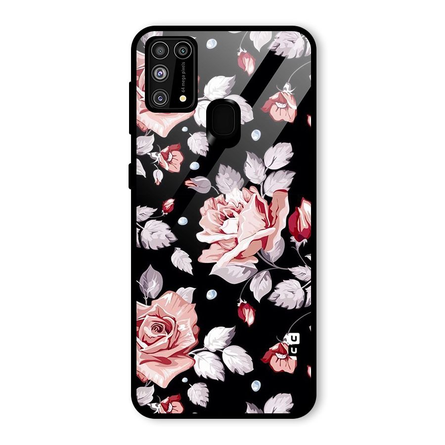 Artsy Floral Glass Back Case for Galaxy F41