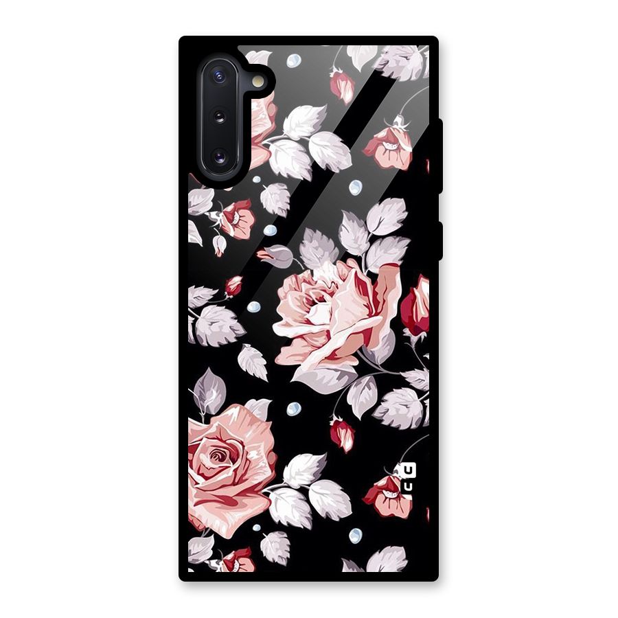 Artsy Floral Glass Back Case for Galaxy Note 10