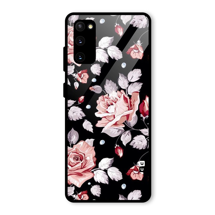 Artsy Floral Glass Back Case for Galaxy S20 FE 5G