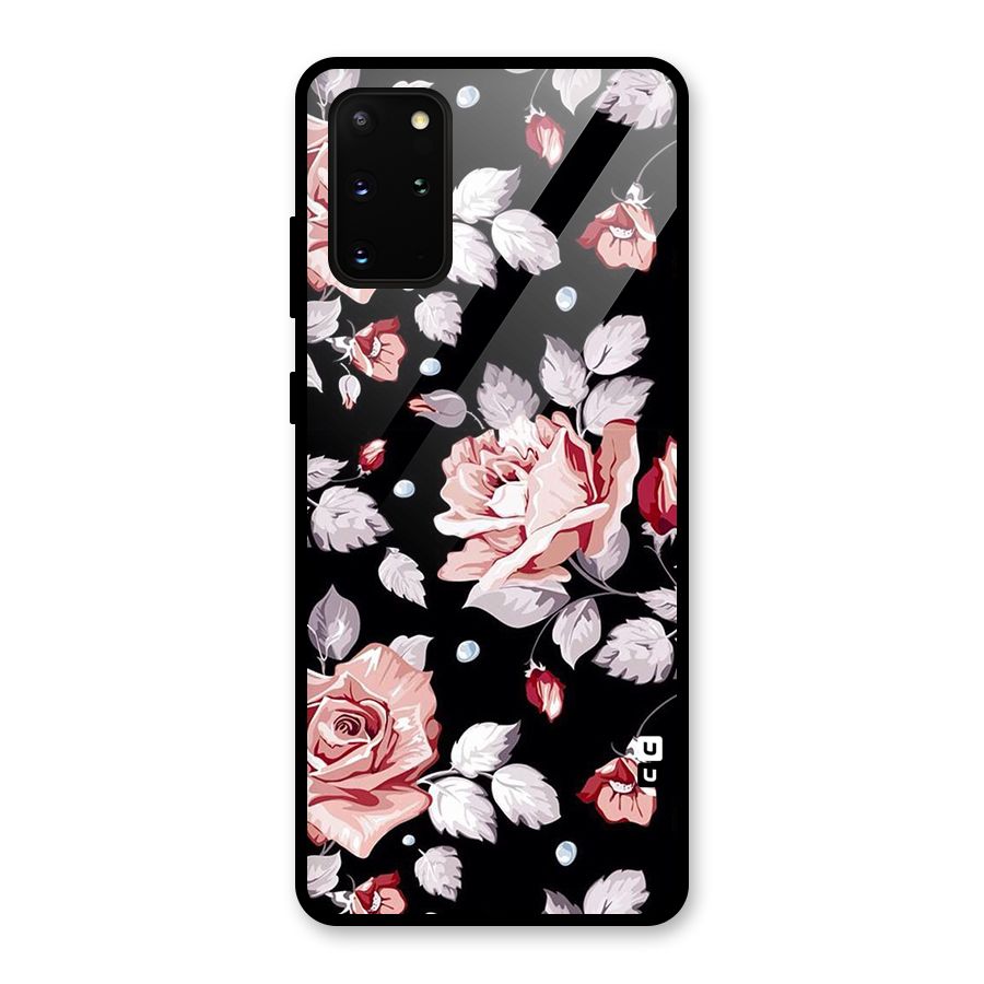 Artsy Floral Glass Back Case for Galaxy S20 Plus