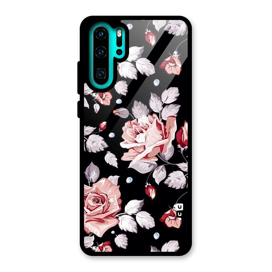Artsy Floral Glass Back Case for Huawei P30 Pro