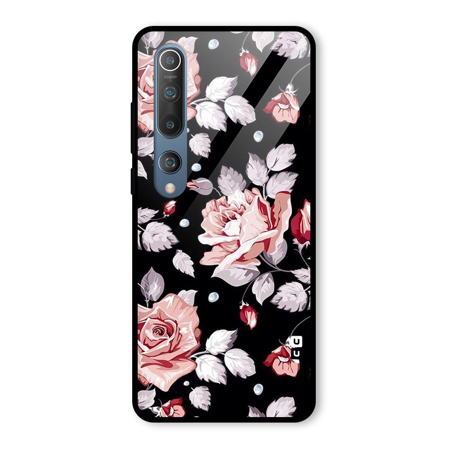 Artsy Floral Glass Back Case for Mi 10