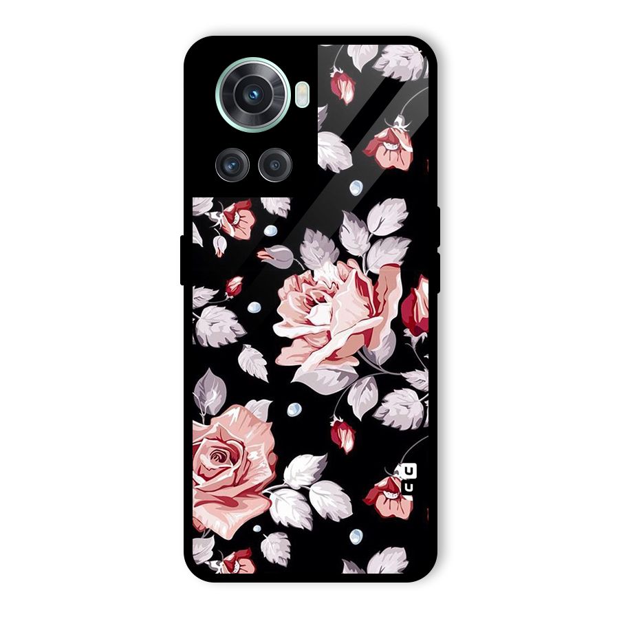 Artsy Floral Glass Back Case for OnePlus 10R