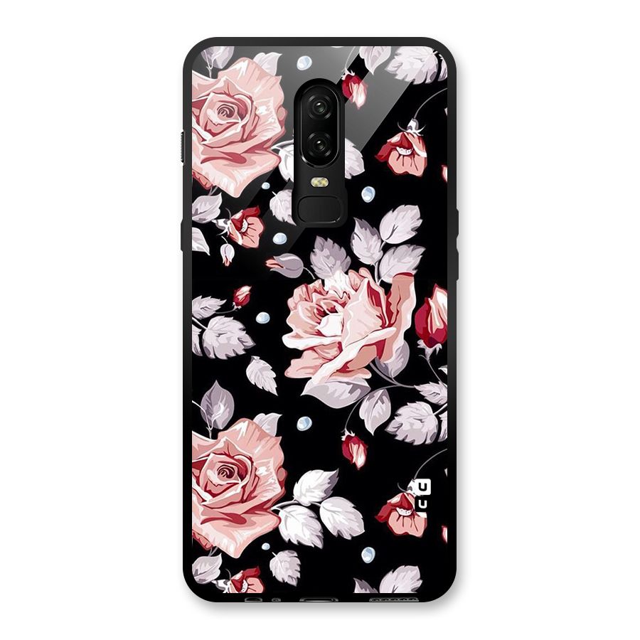 Artsy Floral Glass Back Case for OnePlus 6
