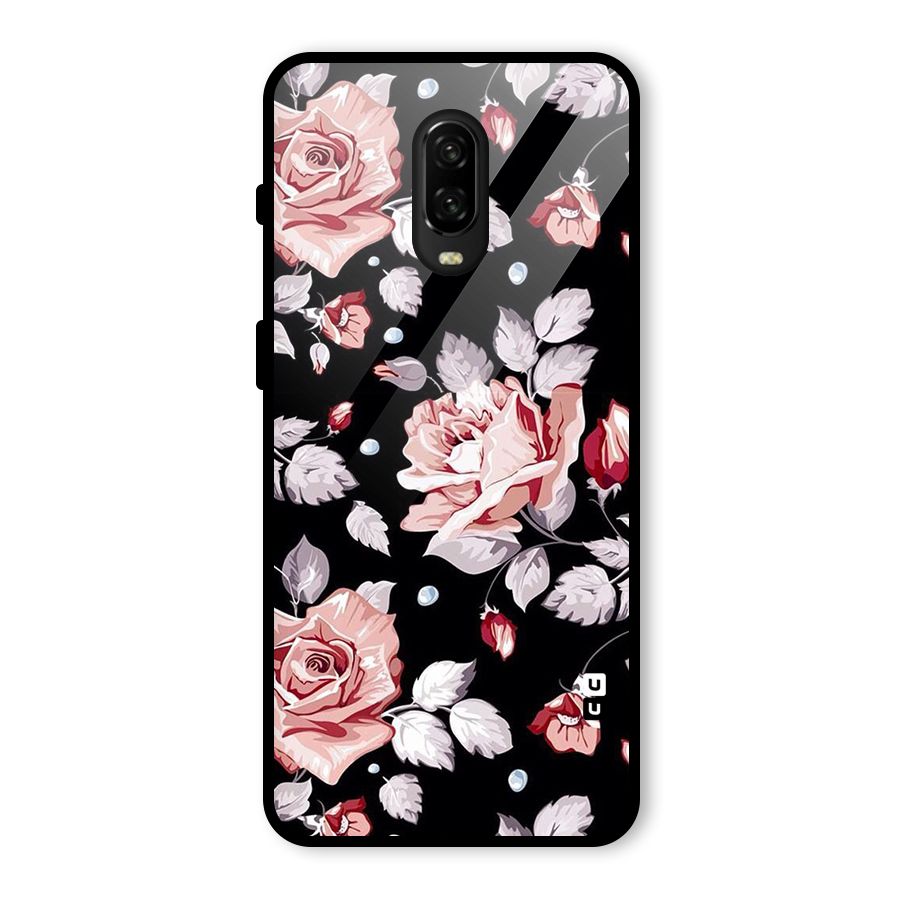 Artsy Floral Glass Back Case for OnePlus 6T