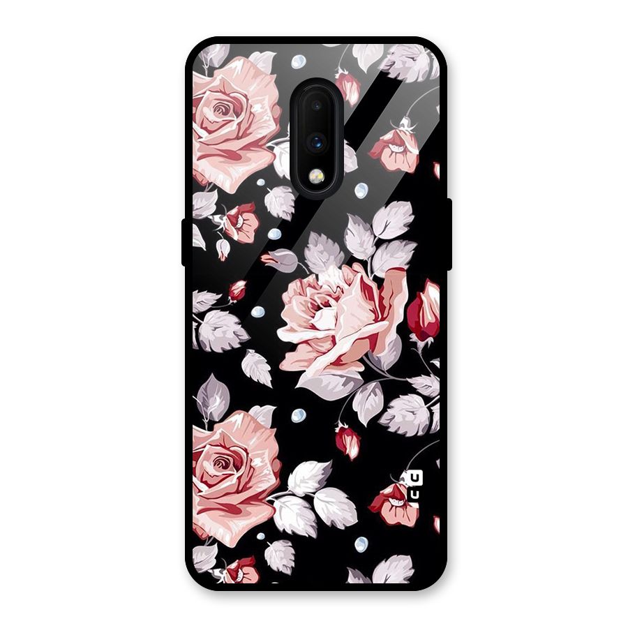 Artsy Floral Glass Back Case for OnePlus 7