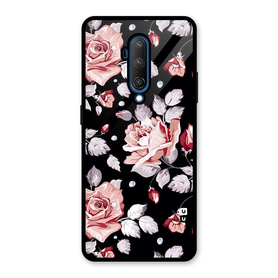 Artsy Floral Glass Back Case for OnePlus 7T Pro