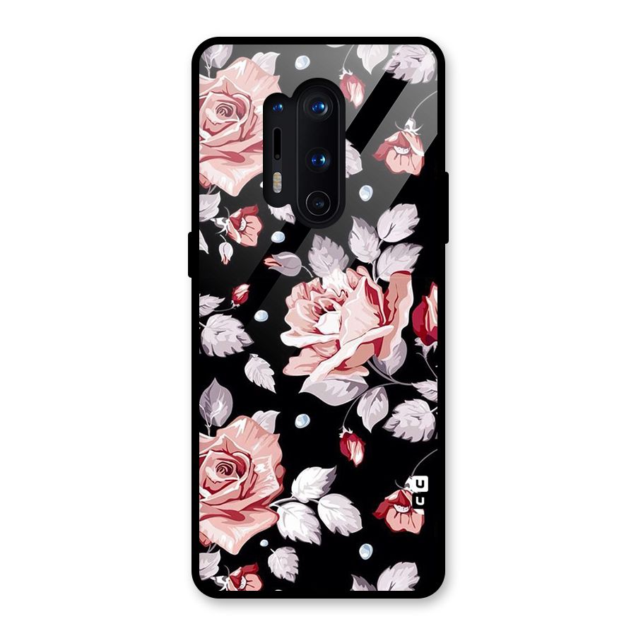 Artsy Floral Glass Back Case for OnePlus 8 Pro
