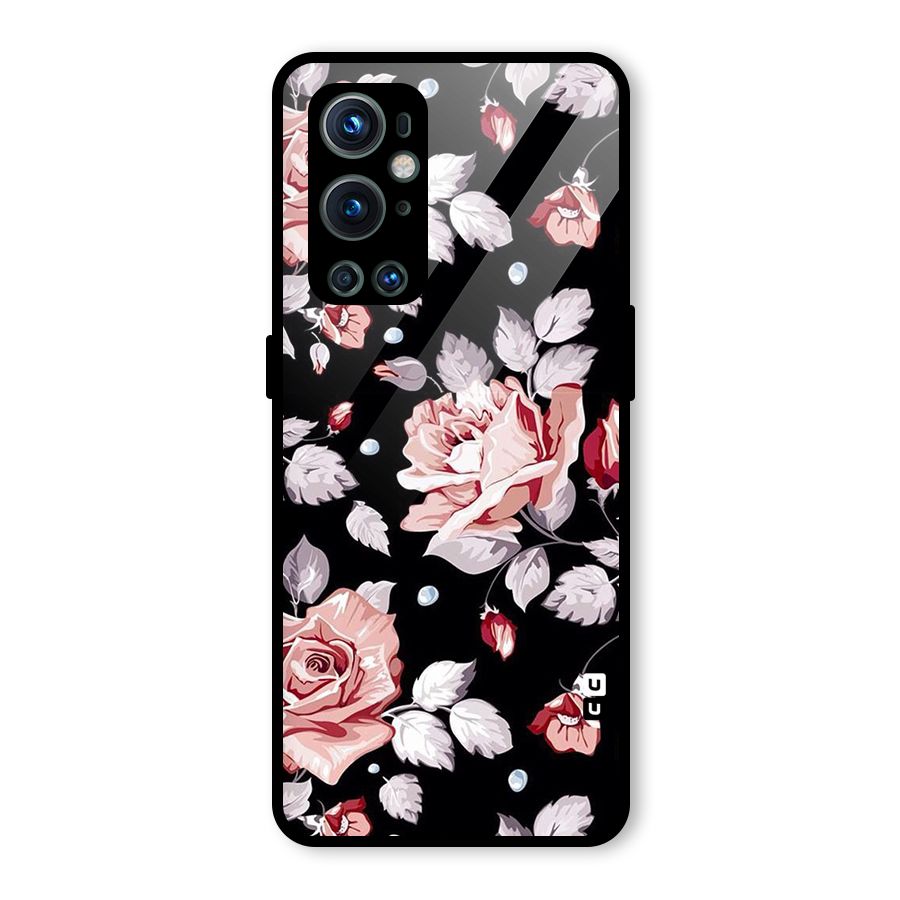 Artsy Floral Glass Back Case for OnePlus 9 Pro