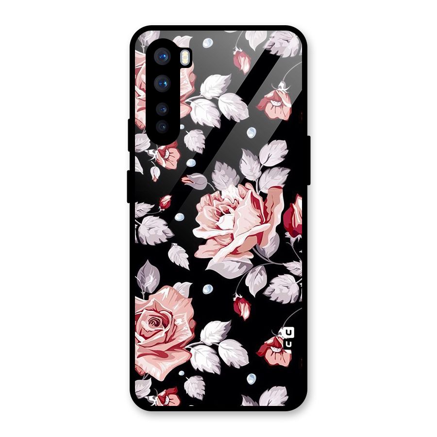 Artsy Floral Glass Back Case for OnePlus Nord