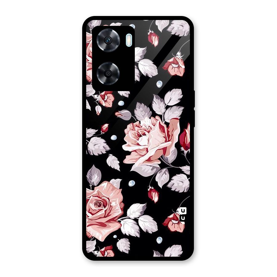 Artsy Floral Glass Back Case for Oppo A77