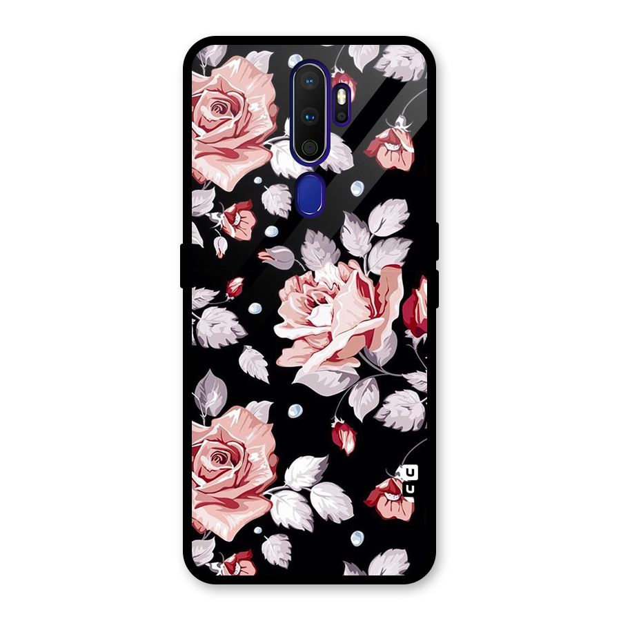 Artsy Floral Glass Back Case for Oppo A9 (2020)