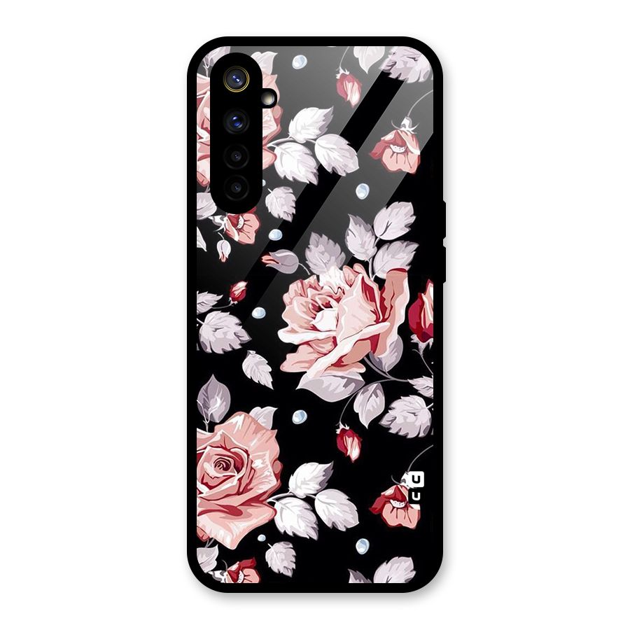 Artsy Floral Glass Back Case for Realme 6i