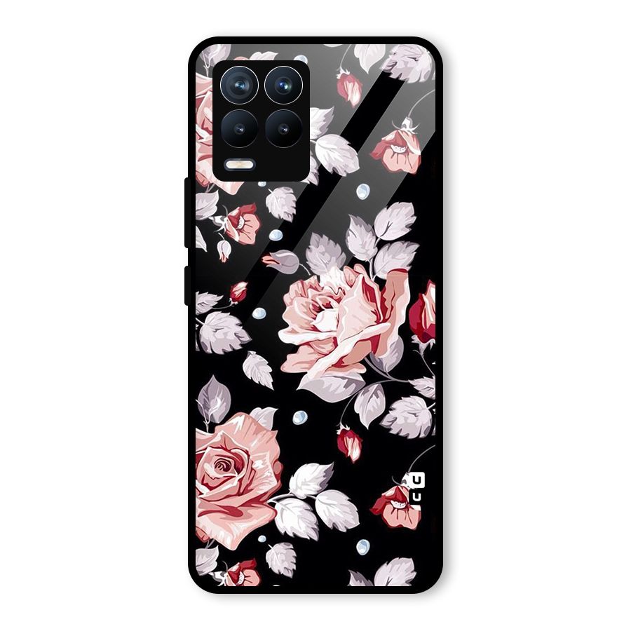 Artsy Floral Glass Back Case for Realme 8 Pro