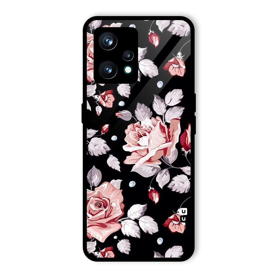 Artsy Floral Glass Back Case for Realme 9 Pro Plus 5G