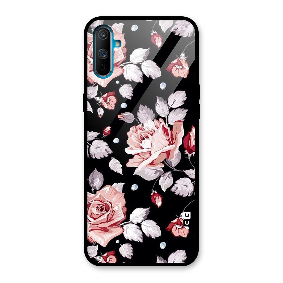 Artsy Floral Glass Back Case for Realme C3