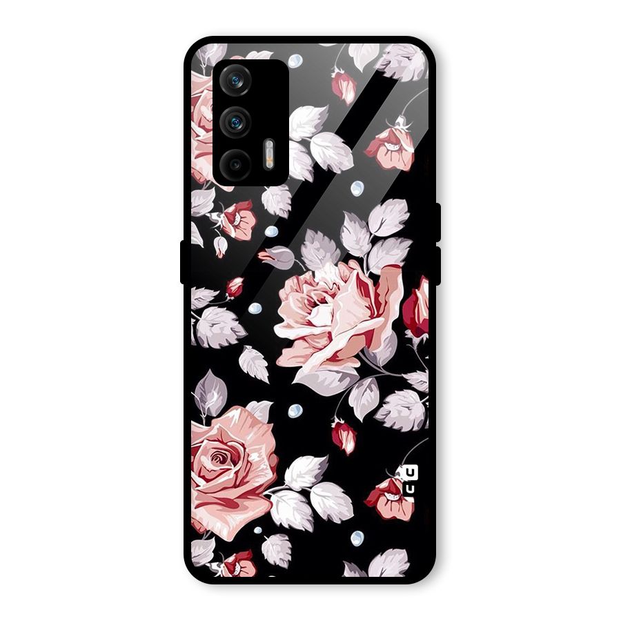 Artsy Floral Glass Back Case for Realme GT 5G