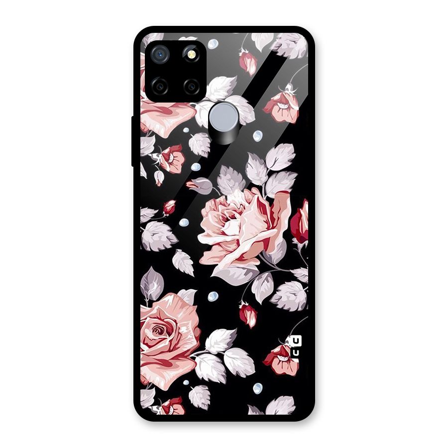 Artsy Floral Glass Back Case for Realme Narzo 20