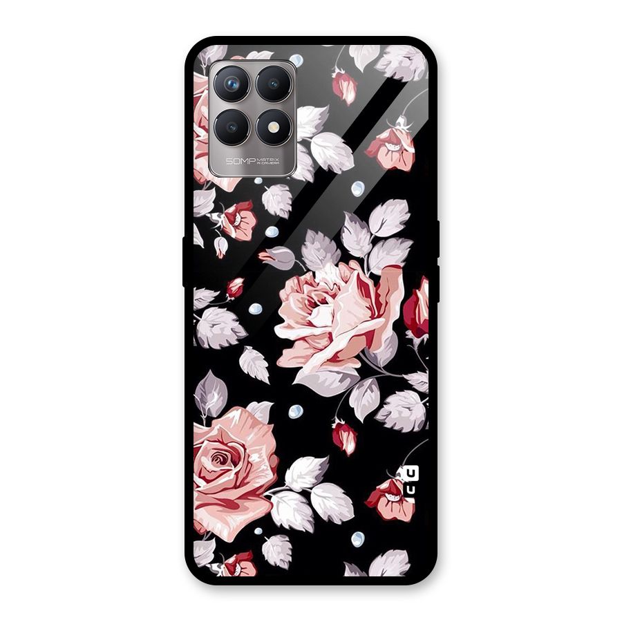 Artsy Floral Glass Back Case for Realme Narzo 50