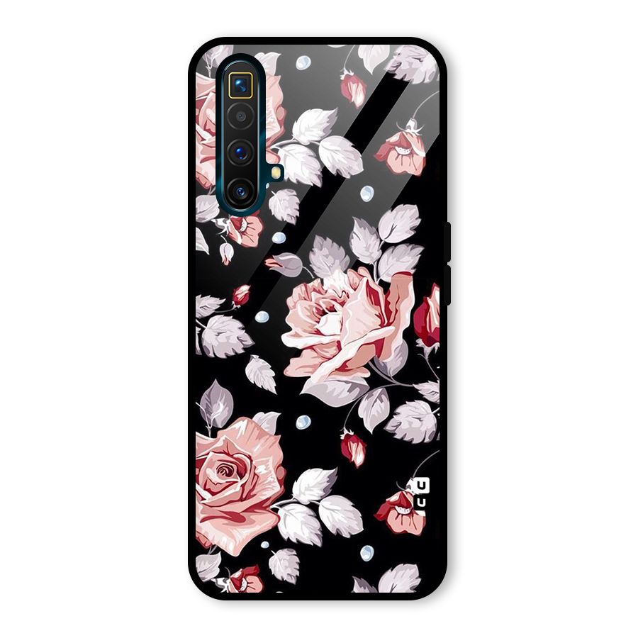 Artsy Floral Glass Back Case for Realme X3