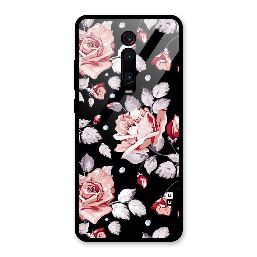 Artsy Floral Glass Back Case for Redmi K20 Pro