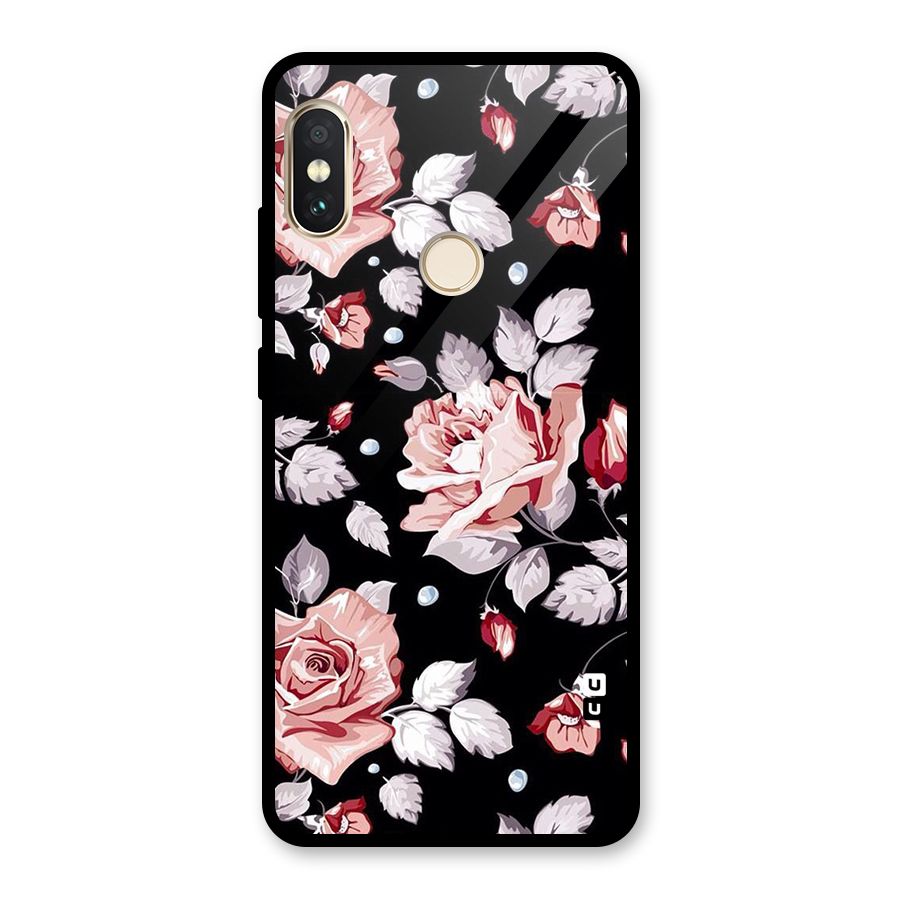 Artsy Floral Glass Back Case for Redmi Note 5 Pro