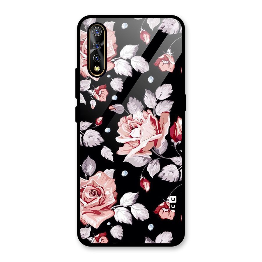 Artsy Floral Glass Back Case for Vivo S1