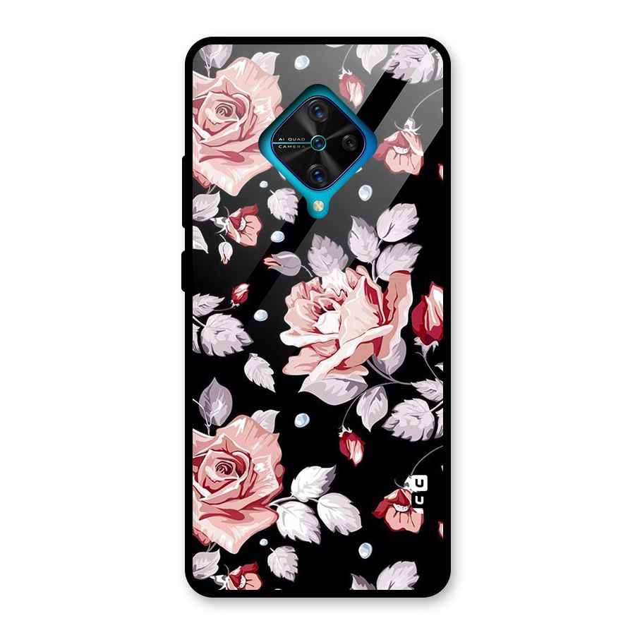 Artsy Floral Glass Back Case for Vivo S1 Pro