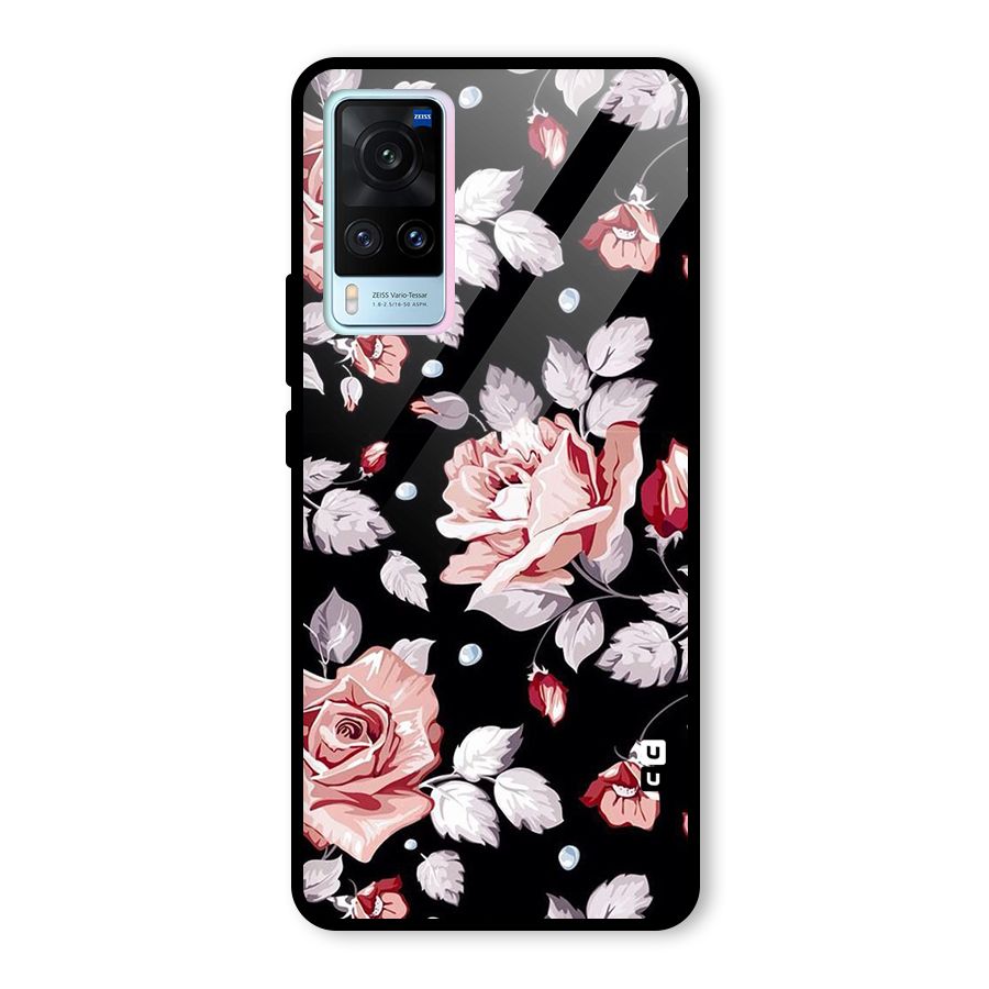 Artsy Floral Glass Back Case for Vivo X60