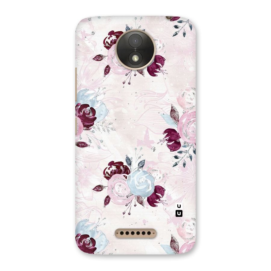 Artsy Florasy Back Case for Moto C Plus