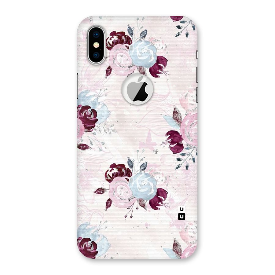 Artsy Florasy Back Case for iPhone X Logo Cut