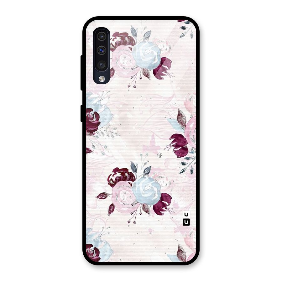 Artsy Florasy Glass Back Case for Galaxy A30s