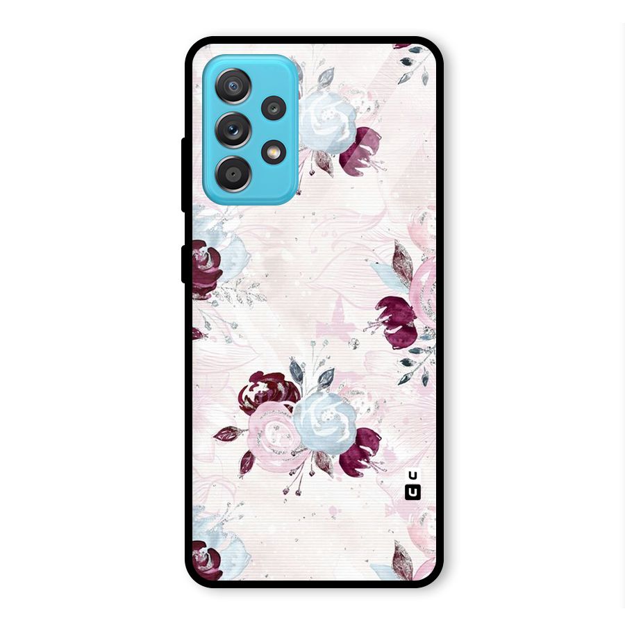 Artsy Florasy Glass Back Case for Galaxy A52s 5G