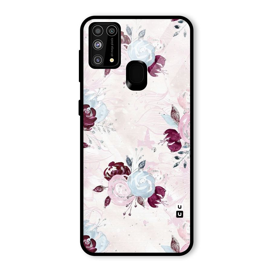 Artsy Florasy Glass Back Case for Galaxy M31
