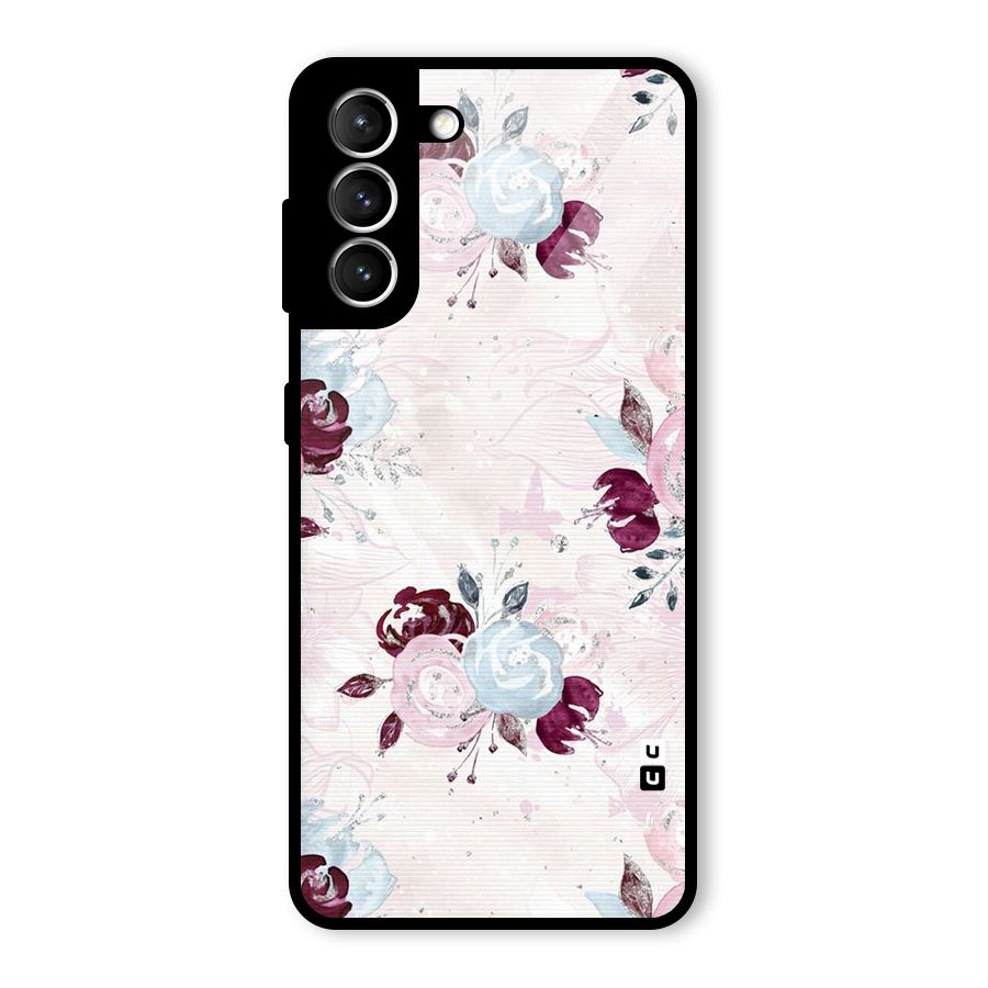 Artsy Florasy Glass Back Case for Galaxy S21 5G