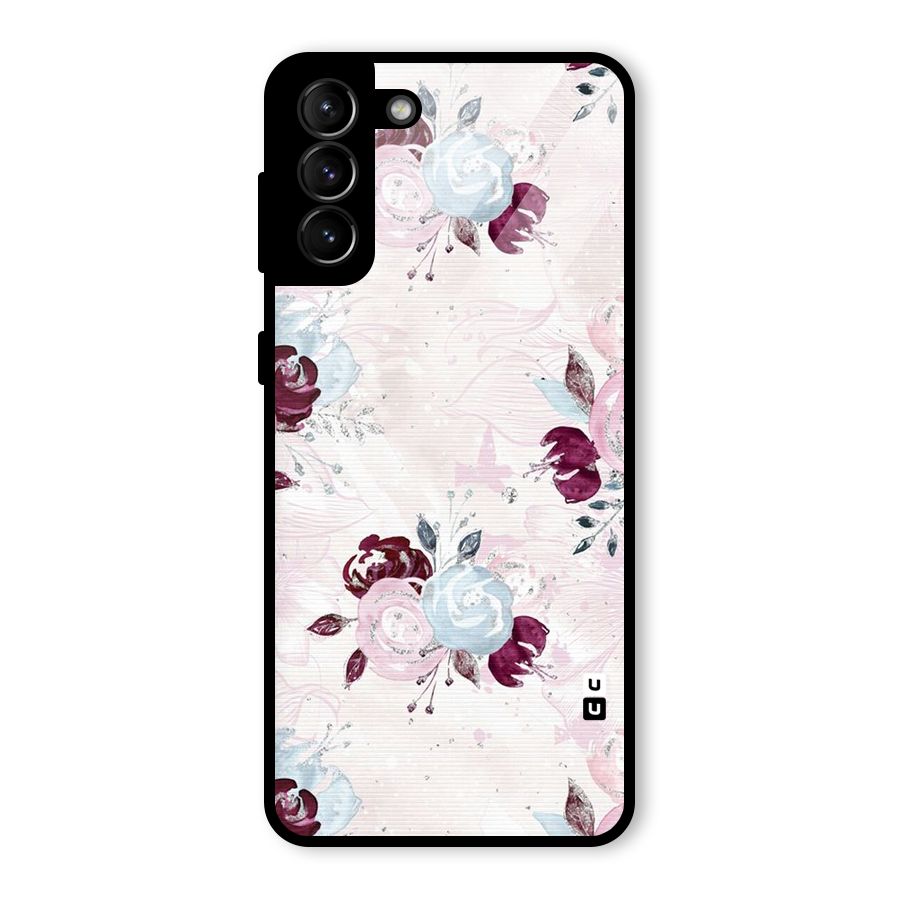Artsy Florasy Glass Back Case for Galaxy S21 Plus