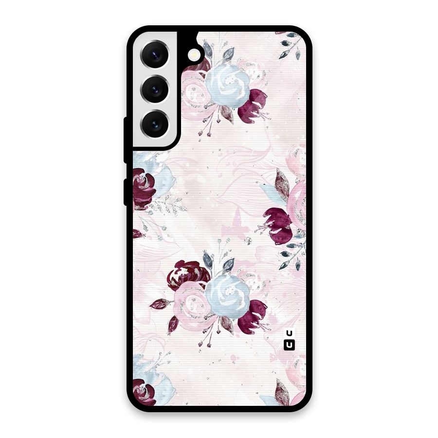 Artsy Florasy Glass Back Case for Galaxy S22 Plus 5G
