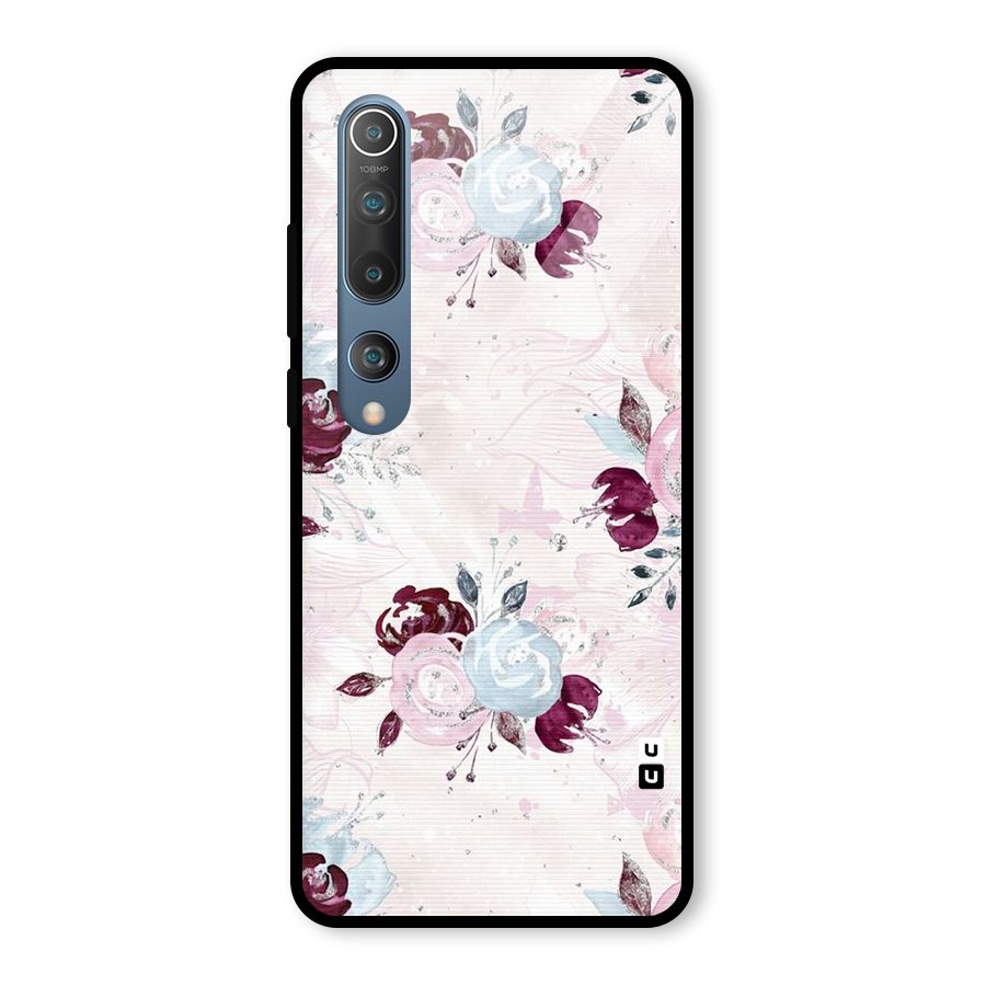 Artsy Florasy Glass Back Case for Mi 10