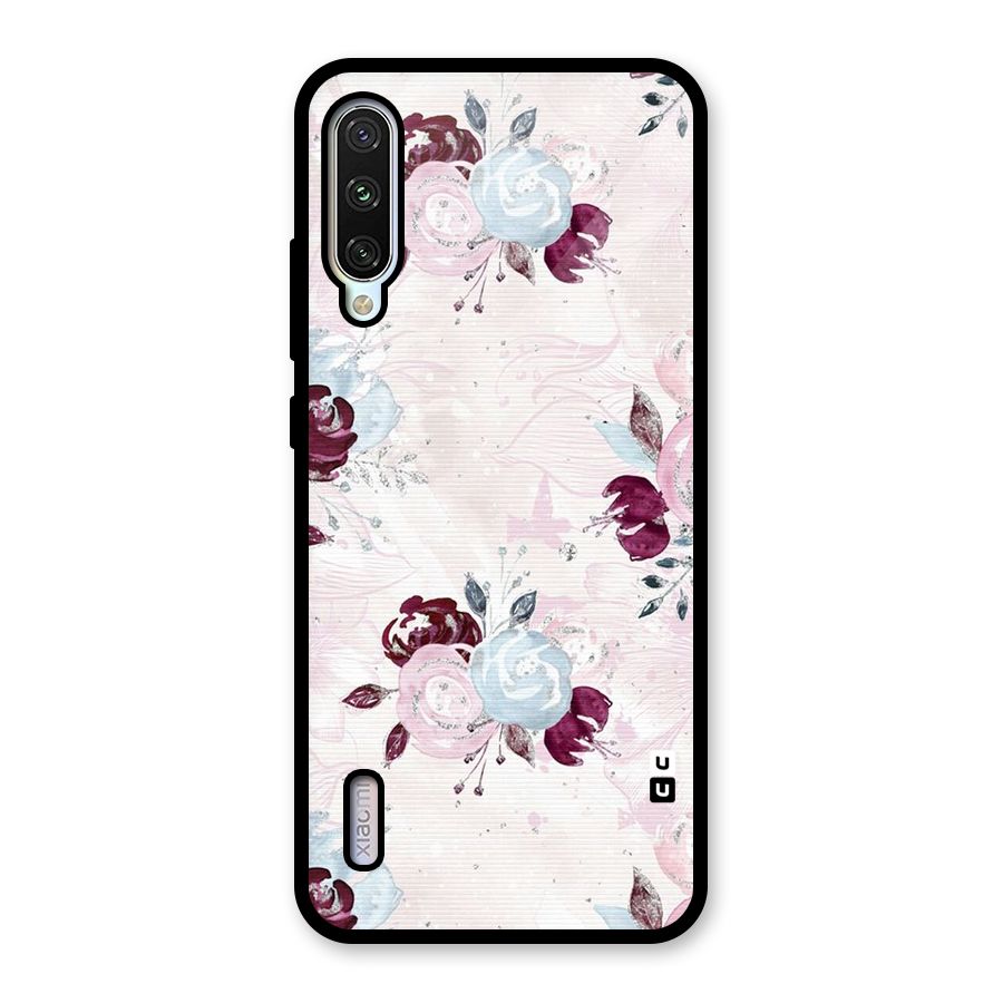 Artsy Florasy Glass Back Case for Mi A3