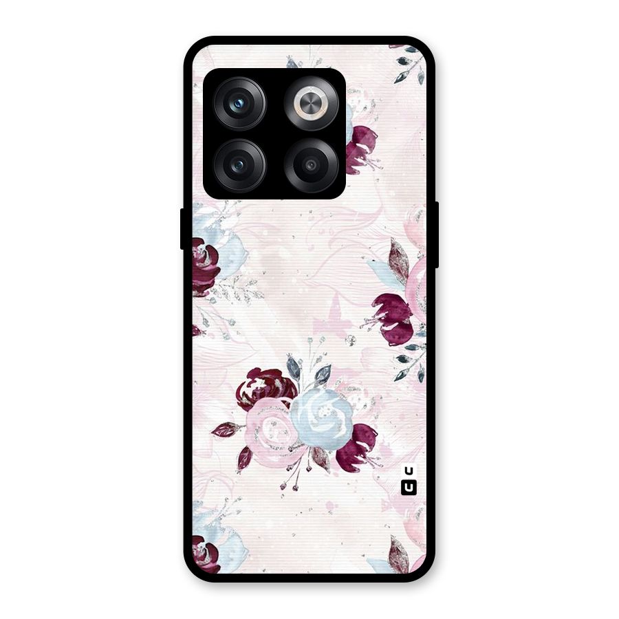 Artsy Florasy Glass Back Case for OnePlus 10T