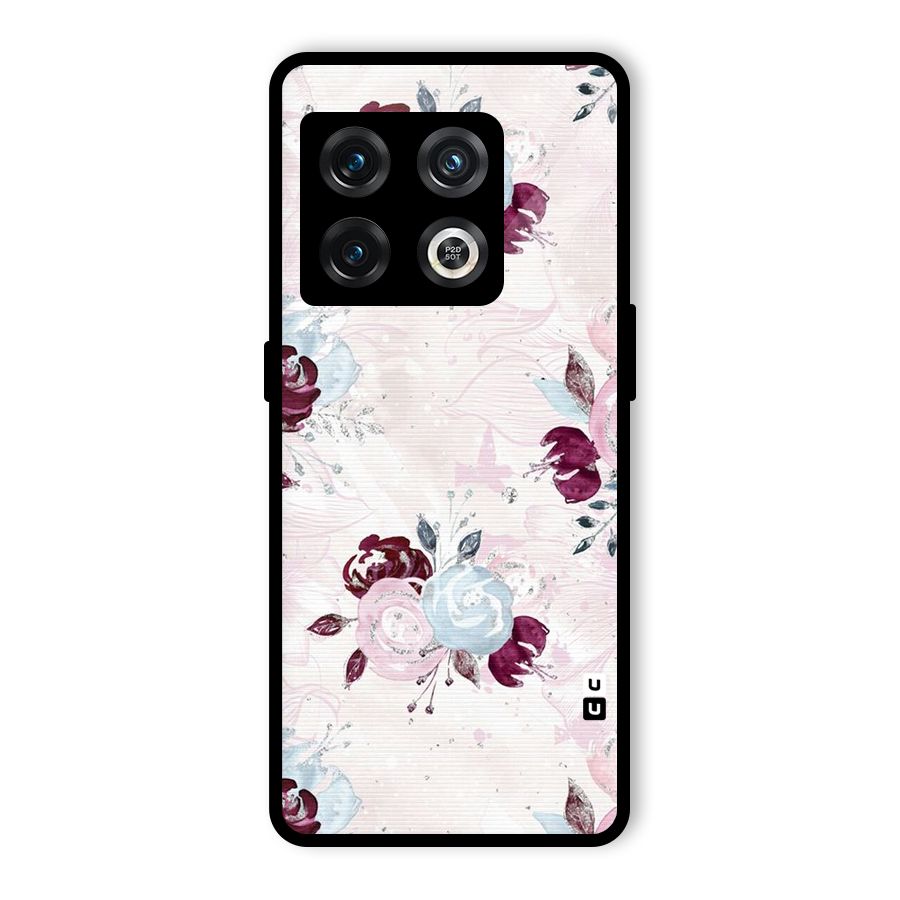 Artsy Florasy Glass Back Case for OnePlus 10 Pro 5G