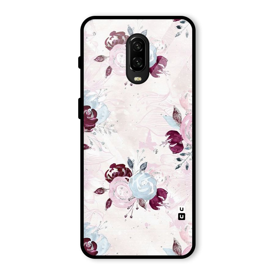 Artsy Florasy Glass Back Case for OnePlus 6T