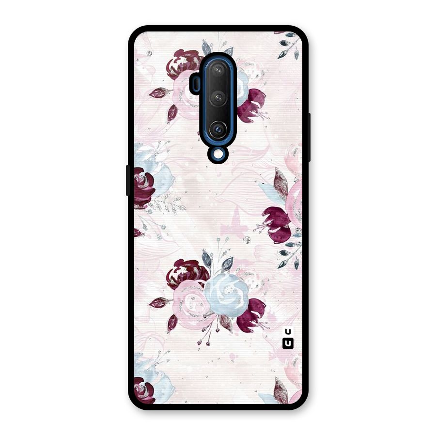 Artsy Florasy Glass Back Case for OnePlus 7T Pro