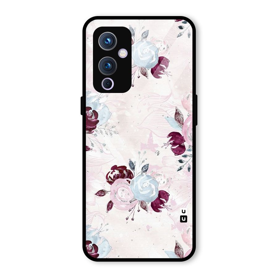 Artsy Florasy Glass Back Case for OnePlus 9