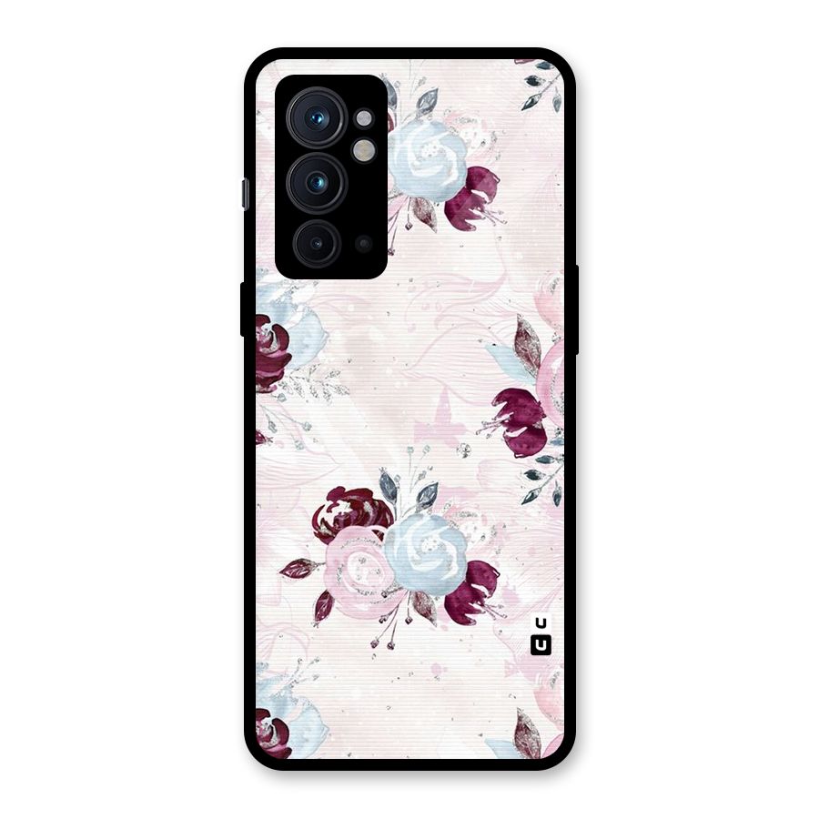 Artsy Florasy Glass Back Case for OnePlus 9RT 5G