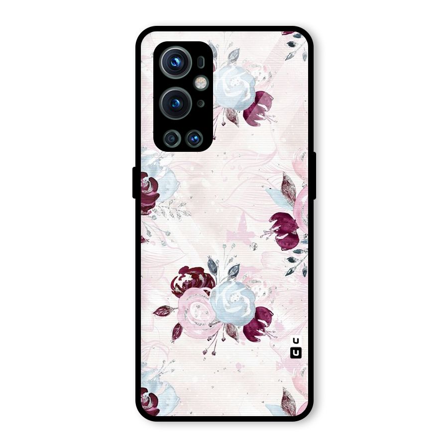 Artsy Florasy Glass Back Case for OnePlus 9 Pro
