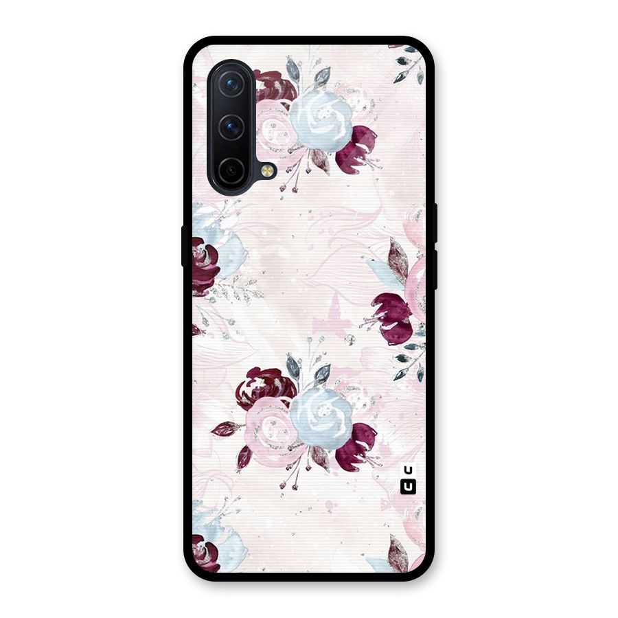 Artsy Florasy Glass Back Case for OnePlus Nord CE 5G