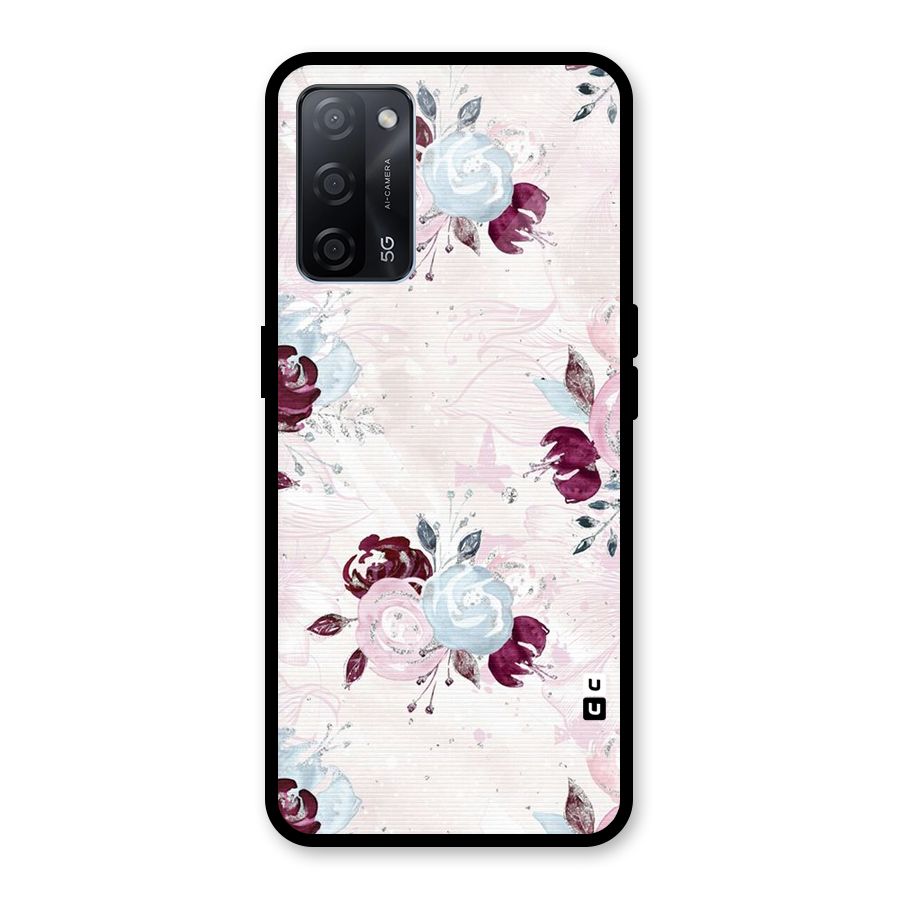 Artsy Florasy Glass Back Case for Oppo A53s 5G