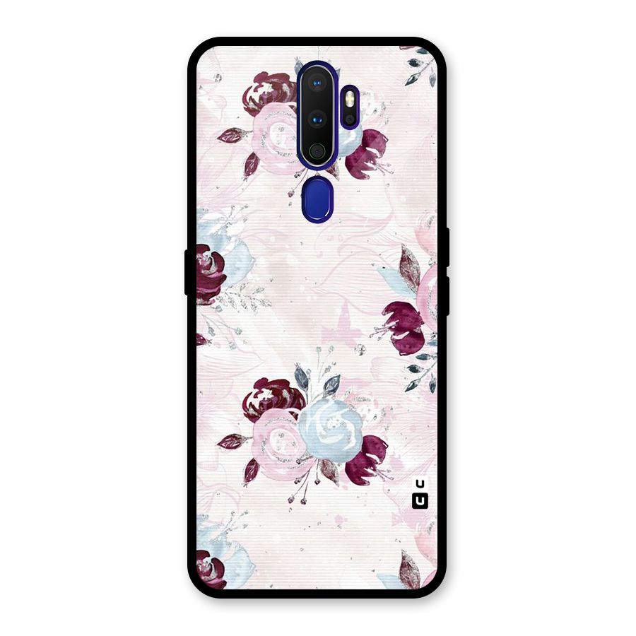 Artsy Florasy Glass Back Case for Oppo A9 (2020)